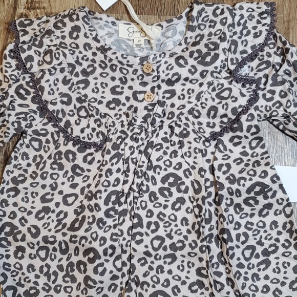 NWT 3T Toddler Girl Jessica Simpson Leopard outfit - Picture 2 of 14